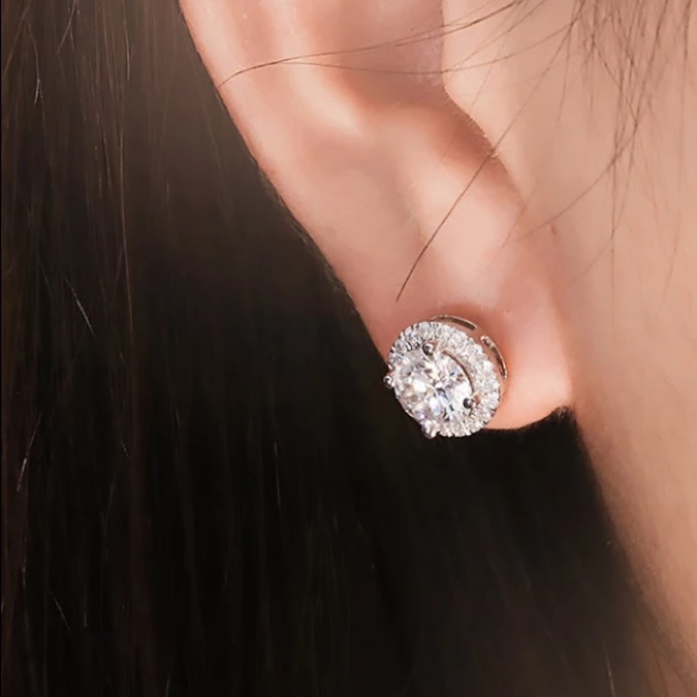 New classic shiny round earrings - Picture 6 of 6